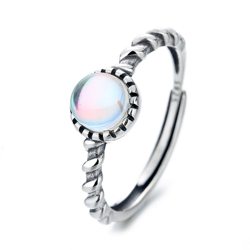 Moon Stone Sterling Silver Ring