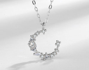 Moon Sterling Silver Necklace