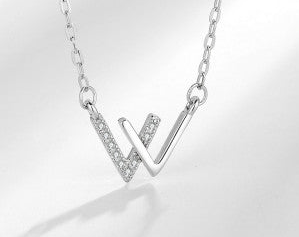 Letter Sterling Silver Necklace