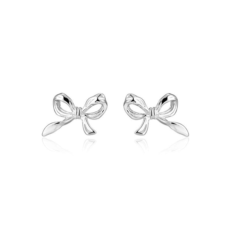 Bow Sterling Silver Earrings