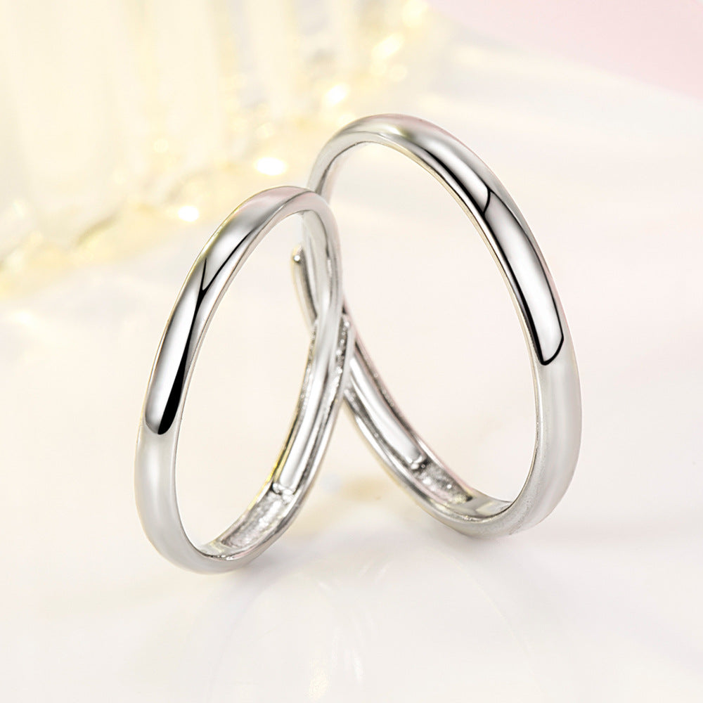 Simple Plain Band Sterling Silver Ring