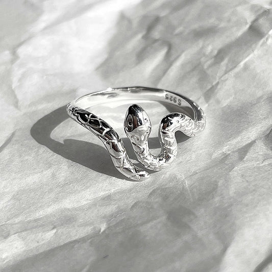 Snake Sterling Silver Ring