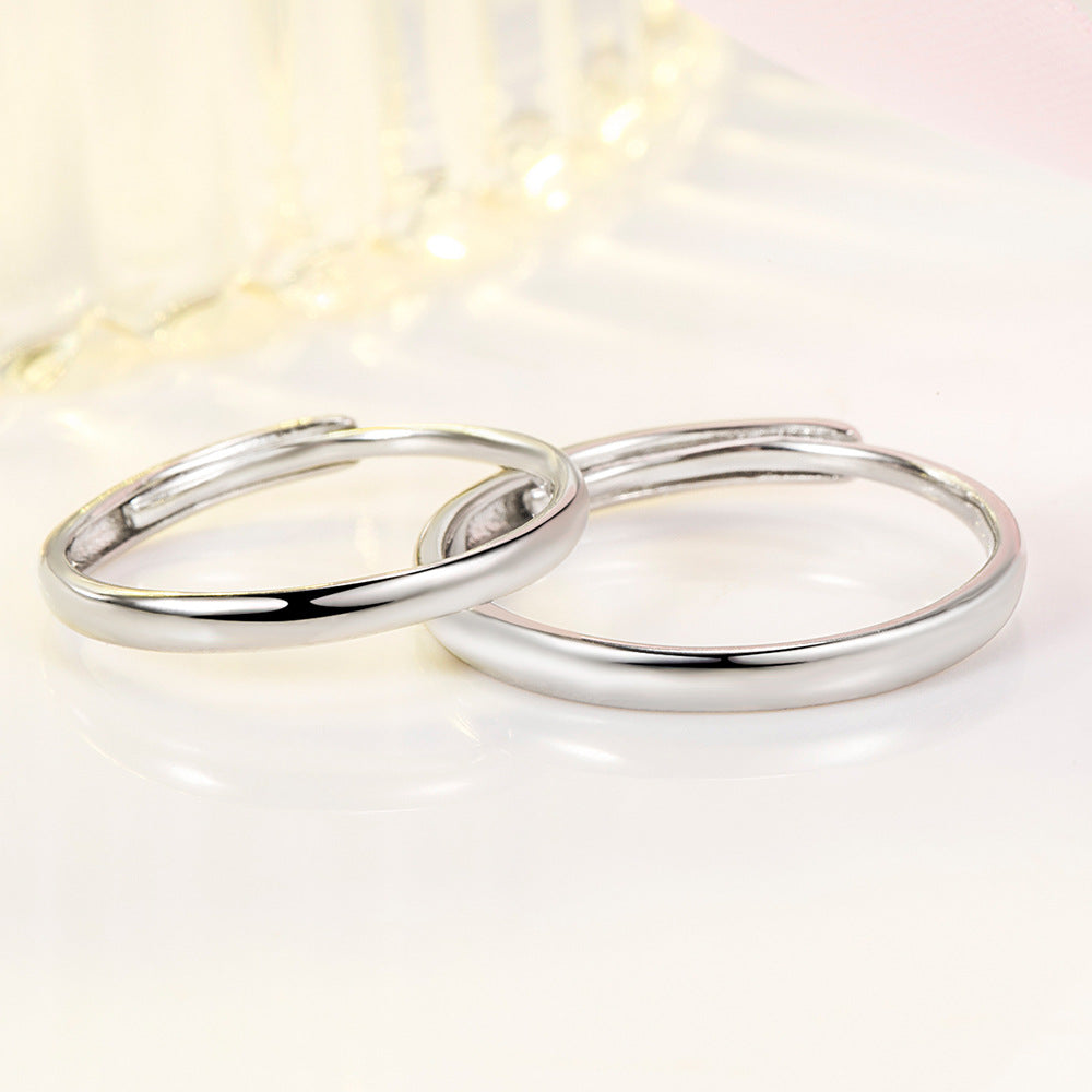 Simple Plain Band Sterling Silver Ring