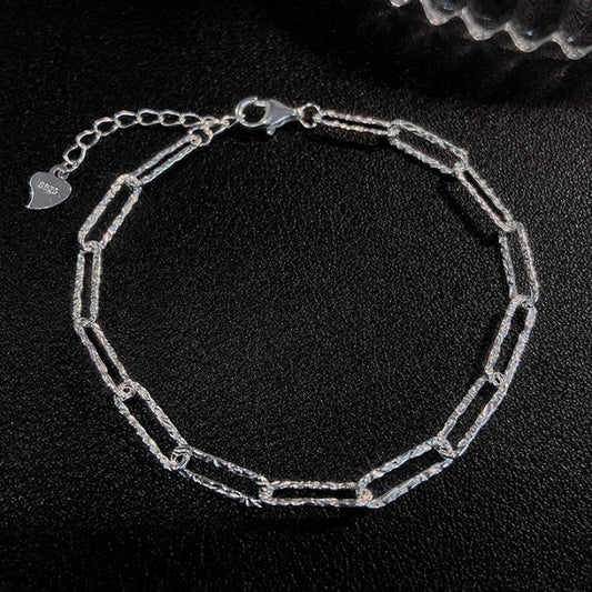 Chain Link Style Sterling Silver Bracelet