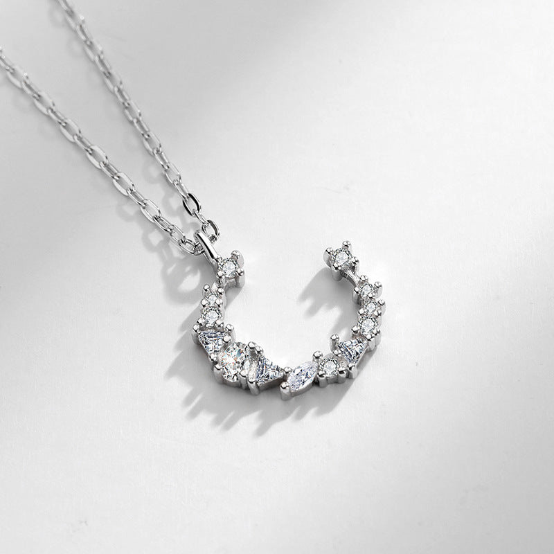 Moon Sterling Silver Necklace