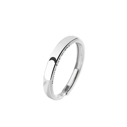 Moon For Night 925 Sterling Silver Ring