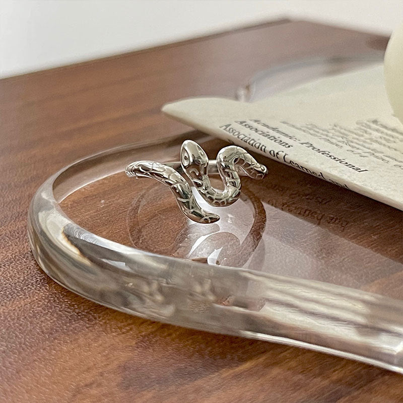 Snake Sterling Silver Ring
