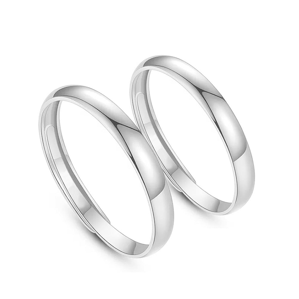 Simple Plain Band Sterling Silver Ring