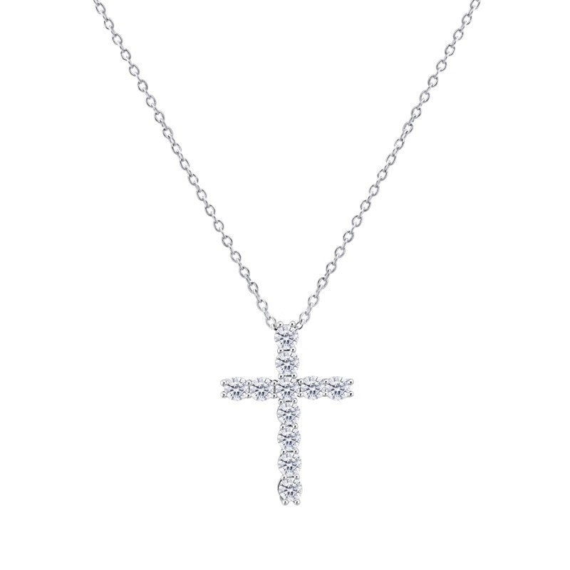 Cross Pendant Sterling Silver Necklace