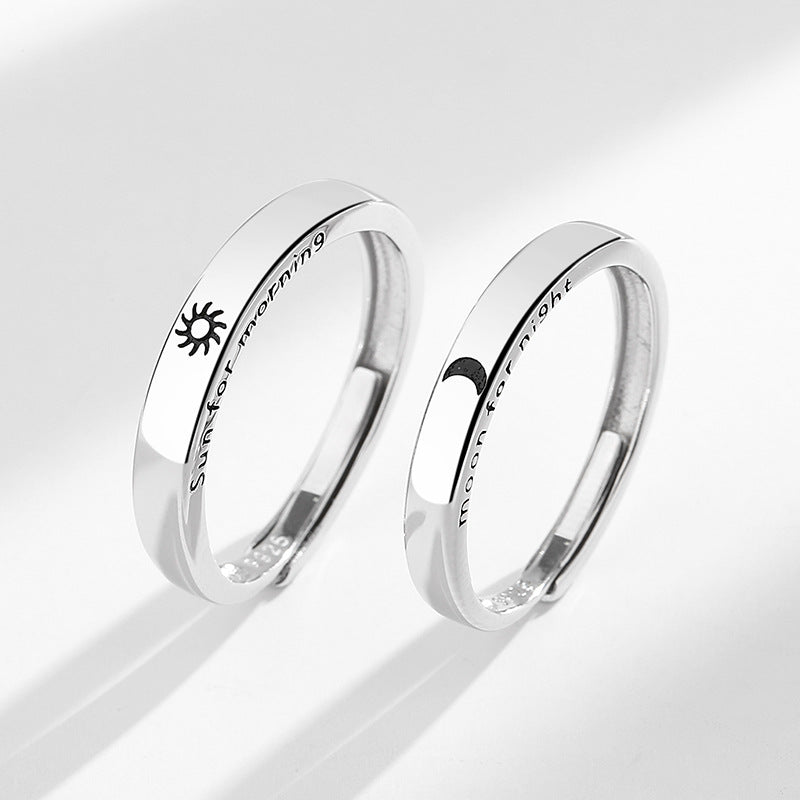 Moon For Night 925 Sterling Silver Ring
