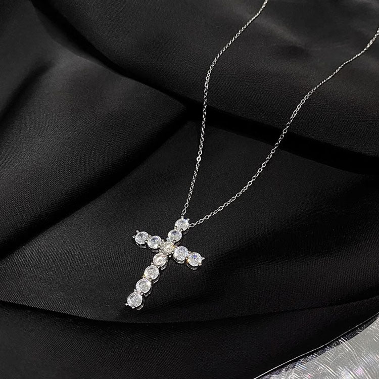 Cross Pendant Sterling Silver Necklace